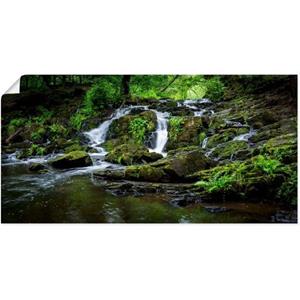 Artland Artprint Waterval panorama als artprint van aluminium, artprint op linnen, muursticker of poster in verschillende maten