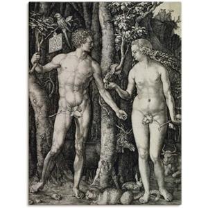 Artland Artprint Adam en Eva. 1504 als artprint op linnen, muursticker of poster in verschillende maten