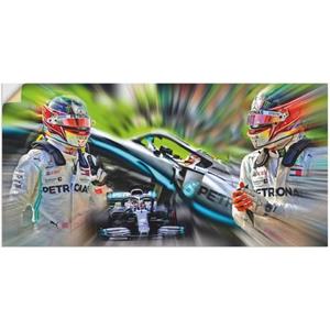 Artland Artprint Lewis Hamilton - snel en succesvol als artprint van aluminium, artprint op linnen, muursticker of poster in verschillende maten