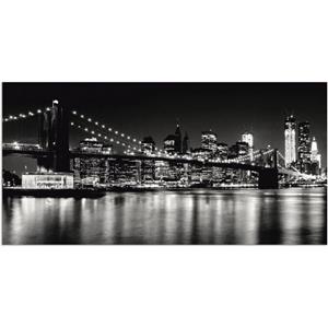 Artland Artprint Nachtelijke skyline Manhattan I als artprint van aluminium, artprint op linnen, muursticker of poster in verschillende maten