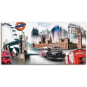 Artland Artprint Londen Skyline collage IV als artprint op linnen, muursticker of poster in verschillende maten