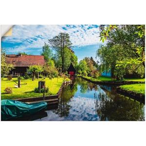 Artland Artprint Gebouw in Spreewald in Lehde I als artprint van aluminium, artprint op linnen, muursticker of poster in verschillende maten