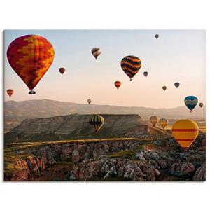 Artland Artprint Ballonvaart in Cappadocië als artprint van aluminium, artprint op linnen, muursticker of poster in verschillende maten