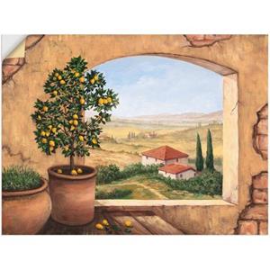 Artland Wandbild "Fenster in der Toskana", Fensterblick, (1 St.), als Alubild, Leinwandbild, Wandaufkleber oder Poster in versch. Größen