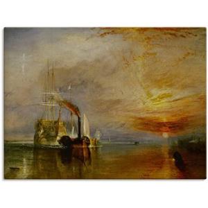 Artland Artprint De Temeraire op haar ankerplaats als artprint op linnen, muursticker of poster in verschillende maten