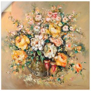 Artland Artprint Bloemen en sterke dranken als artprint op linnen, muursticker of poster in verschillende maten