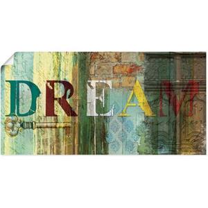 Artland Wandbild "Traum", Sprüche & Texte, (1 St.), als Leinwandbild, Wandaufkleber oder Poster in versch. Größen