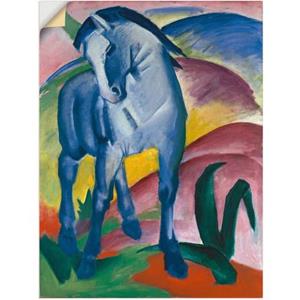 Artland Artprint Blauw paard I. 1911. als artprint van aluminium, artprint op linnen, muursticker of poster in verschillende maten