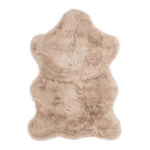 Tapeso Kindervloerkleed schaap - Fluffy taupe - 55x80 cm - Bruin