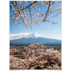 Wall-Art Poster "Mount Fuji Japan", Berge, (1 St.), Poster, Wandbild, Bild, Wandposter