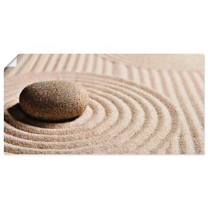 Artland Wandbild "Mini Zen Garten - Sand", Zen, (1 St.), als Leinwandbild, Wandaufkleber oder Poster in versch. Größen