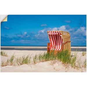 Artland Artprint Strandstoel 337 als artprint van aluminium, artprint op linnen, muursticker of poster in verschillende maten