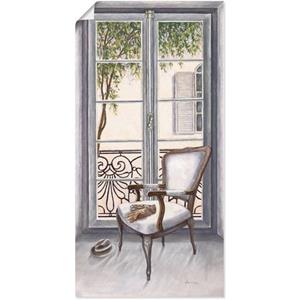 Artland Wandbild "Sessel vor einem Fenster", Innenarchitektur, (1 St.)