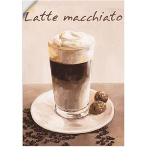 Artland Wandbild "Latte Macchiato - Kaffee", Kaffee Bilder, (1 St.), als Poster, Wandaufkleber in verschied. Größen