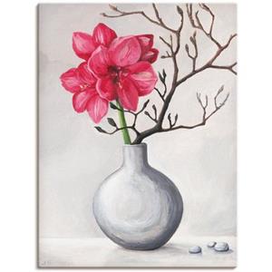 Artland Artprint Rode amaryllis als artprint van aluminium, artprint op linnen, muursticker of poster in verschillende maten