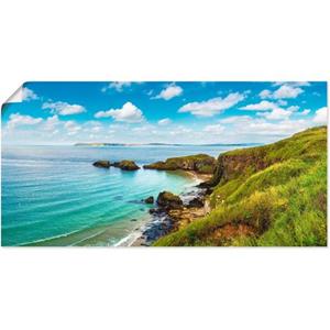 Artland Artprint Kustpad in Carrick-a-Rede als artprint van aluminium, artprint op linnen, muursticker of poster in verschillende maten