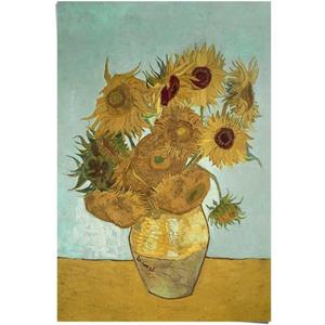 Reinders! Poster Zonnebloemen Vincent van Gogh - bloem - plant - befaamd schilderij