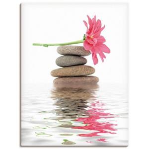 Artland Artprint Zen Spa stenen met bloemen I als artprint van aluminium, artprint op linnen, muursticker of poster in verschillende maten