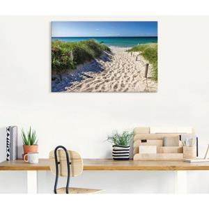 Artland Artprint Weg naar het strand aan de Oostzee als artprint van aluminium, artprint op linnen, muursticker of poster in verschillende maten