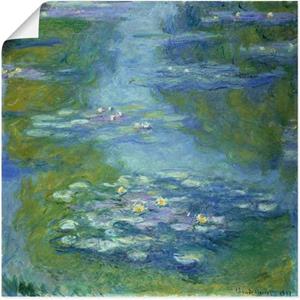 Artland Artprint Waterlelies. 1907 als artprint van aluminium, artprint op linnen, muursticker of poster in verschillende maten