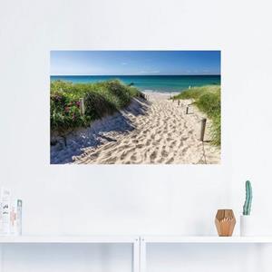 Artland Artprint Weg naar het strand aan de Oostzee als artprint van aluminium, artprint op linnen, muursticker of poster in verschillende maten