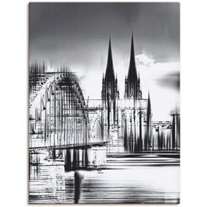 Artland Artprint Keulen Skyline collage III als artprint op linnen, muursticker of poster in verschillende maten