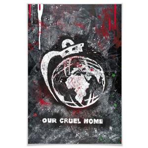 Wall-Art Poster "Our Cruel World", Schriftzug, (1 St.), Poster, Wandbild, Bild, Wandposter
