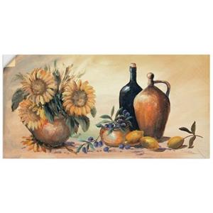 Artland Artprint Stilleven met zonnebloemen als artprint op linnen, muursticker of poster in verschillende maten