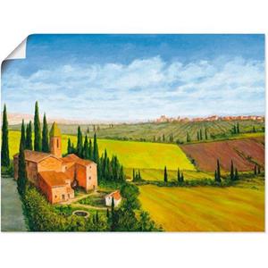 Artland Artprint Stad in de Toscane als artprint van aluminium, artprint op linnen, muursticker of poster in verschillende maten