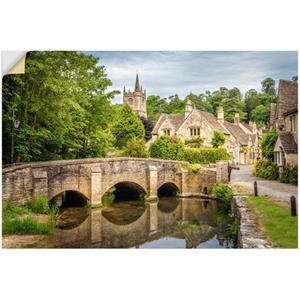 Artland Artprint Dorp Castle Combe, Wiltshire, Engeland als artprint van aluminium, artprint op linnen, muursticker of poster in verschillende maten