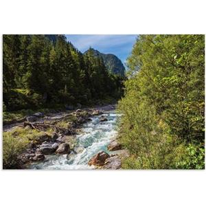 Artland Artprint Wimbachtal Ramsau Berchtesgadener Land als artprint van aluminium, artprint op linnen, muursticker of poster in verschillende maten