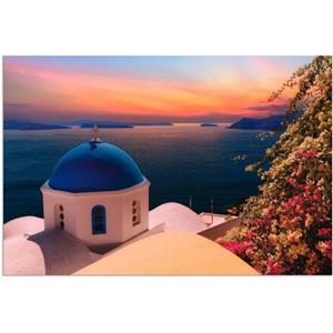 Artland Artprint Santorini als artprint van aluminium, artprint op linnen, muursticker of poster in verschillende maten