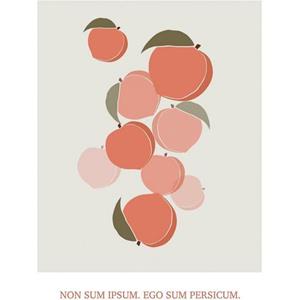 Komar Wandbild "Cultivated Peaches", (1 St.), Deutsches Premium-Poster Fotopapier mit seidenmatter Oberfläche und hoher Lichtbeständigkeit. Für fotorealistische Drucke mit gesto