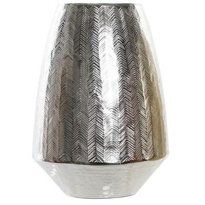 Items Bloemenvaas van alluminium zilver 22 x 32 cm -