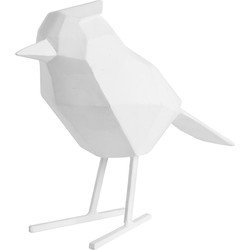 Present Time Ornament Bird - Wit - 24x9x18,5cm