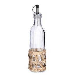 Zeller Present Wäschekorb Essig-/Ölflasche Boho, 280 ml, Glas, ca. Ø 6,2 x 24,5 cm