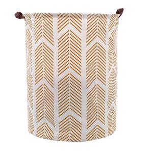 JedBesetzt Wäschekorb Wäschekorb mit geometrischem Muster, Leinenwand, mit Griffen