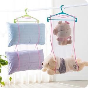 Aikidio Wäschekorb Doppelschichtiges hängendes Trockennetz, Kissenspielzeug-Wäscheständer (2 St)