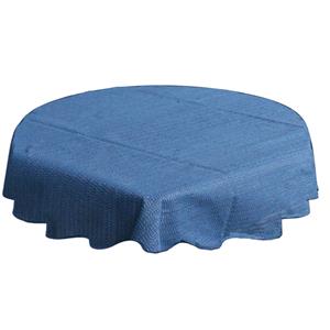 Buiten tafelkleed/tafelzeil blauw 160 cm rond -