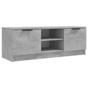 VidaXL Tv-meubel 102x35x36,5 cm bewerkt hout betongrijs