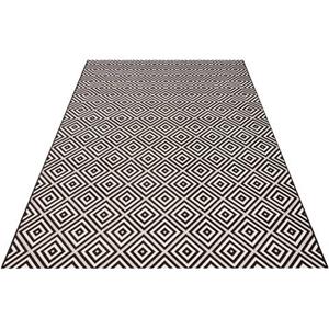 NORTHRUGS Vloerkleed Geruit Geometrisch design, robuust, gemakkelijk in onderhoud, platweefsel