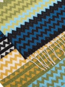 Missoni Home Sprei met chevron patroon - Blauw