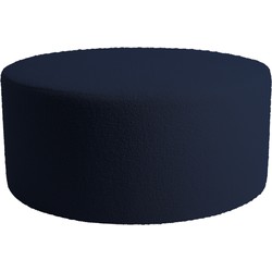 PTMD Collection PTMD Evie Teddy Black Blue round pouf