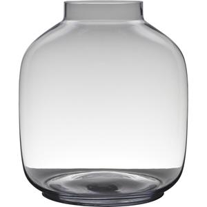 Merkloos Transparante luxe grote vaas/vazen van glas x cm -