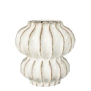 Mica Decorations Altea Vaas - H35 x Ø33 cm - Keramiek - Off White