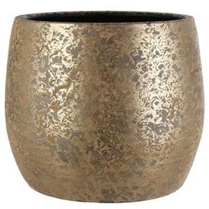 Mica Decorations Bloempot Clemente goud voor binnen 33,5 x 32 cm -