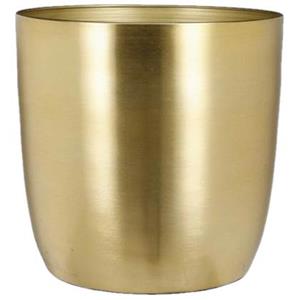 Mica Decorations Plantenpot - metaal goud - D24 en H23 cm