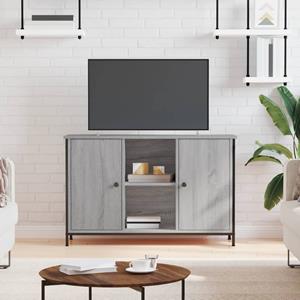 VidaXL Tv-meubel 100x35x65 cm bewerkt hout grijs sonoma eikenkleurig