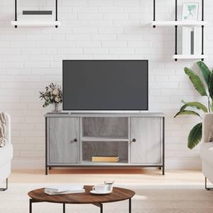 VidaXL Tv-meubel 100x40x50 cm bewerkt hout grijs sonoma eikenkleurig