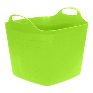 Excellent Houseware Flexibele emmer - groen - 25 liter - kunststof - vierkant - 35 x cm -